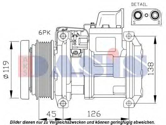 Компрессор, кондиционер AKS DASIS 851444N