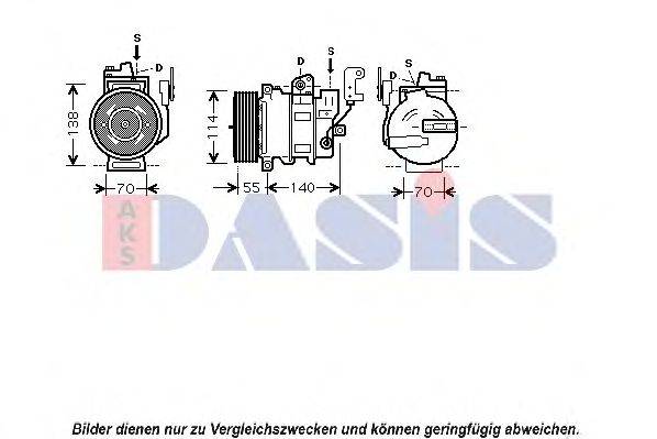 Компрессор, кондиционер AKS DASIS 851646N