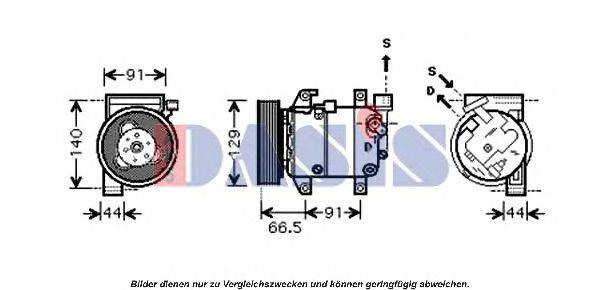 Компрессор, кондиционер AKS DASIS 851673N