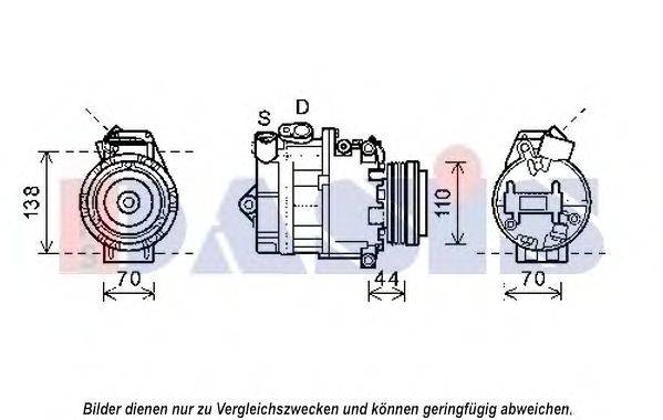Компрессор, кондиционер AKS DASIS BWK407