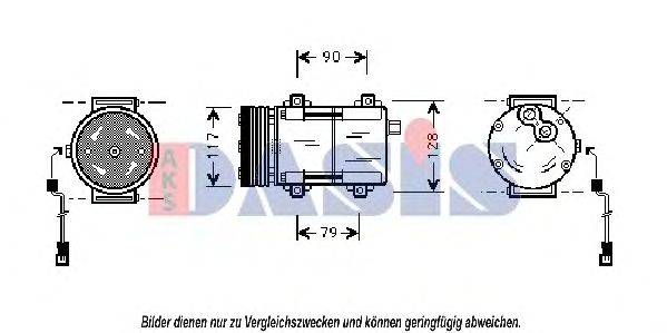 Компрессор, кондиционер AKS DASIS 853420N