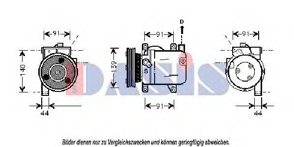 Компрессор, кондиционер AKS DASIS 858389N