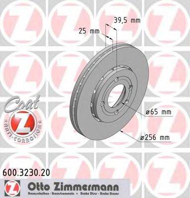 Тормозной диск ZIMMERMANN 600323020