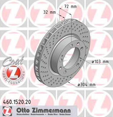 Тормозной диск ZIMMERMANN 460.1520.20