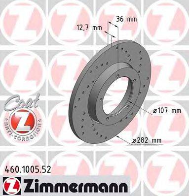 Тормозной диск ZIMMERMANN 460.1005.52
