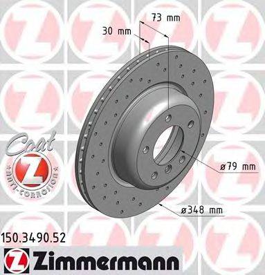 Тормозной диск ZIMMERMANN 150.3490.52