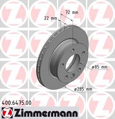 Тормозной диск ZIMMERMANN 400647500