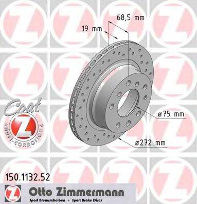 Тормозной диск ZIMMERMANN 150.1132.52