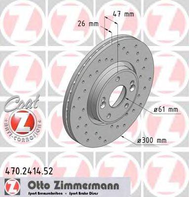 Тормозной диск ZIMMERMANN 470241452