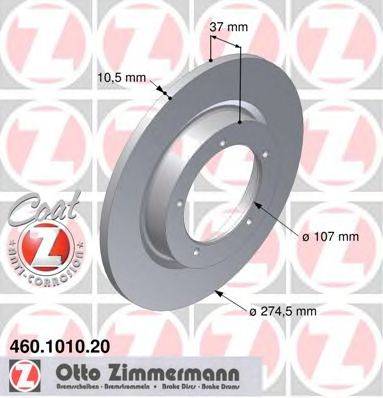 Тормозной диск ZIMMERMANN 460101020