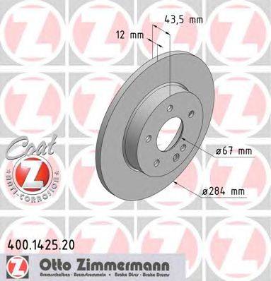 Тормозной диск ZIMMERMANN 400142520