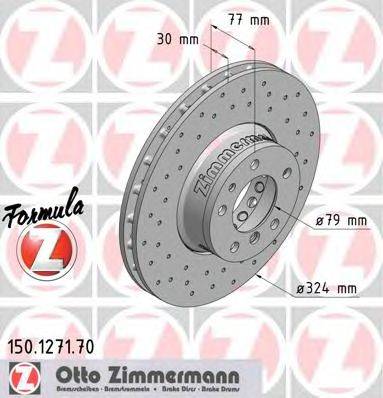 Тормозной диск ZIMMERMANN 150127170