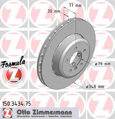 Тормозной диск ZIMMERMANN 150343475