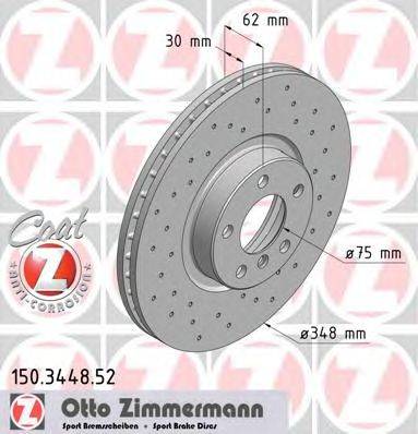 Тормозной диск ZIMMERMANN 150344852