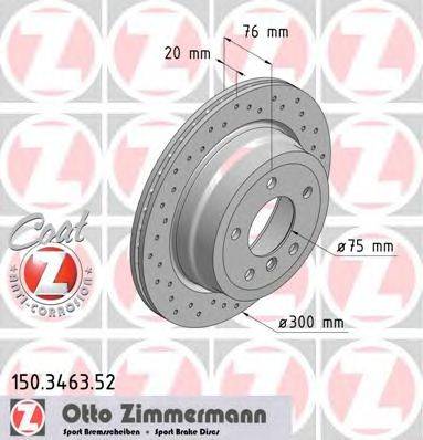 Тормозной диск ZIMMERMANN 150.3463.52