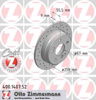 Тормозной диск ZIMMERMANN 400.1407.52