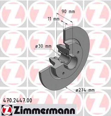 Тормозной диск ZIMMERMANN 470.2447.00