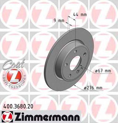 Тормозной диск ZIMMERMANN 400368020