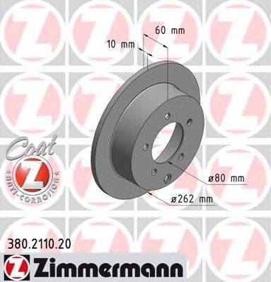Тормозной диск ZIMMERMANN 380211020