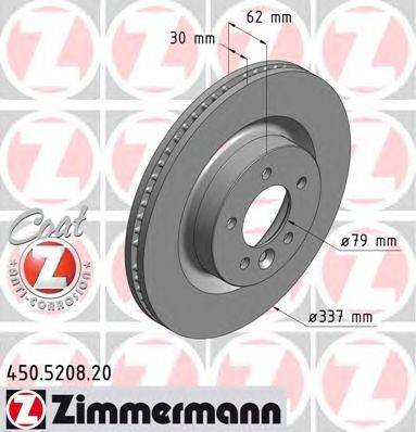 Тормозной диск ZIMMERMANN 450520820