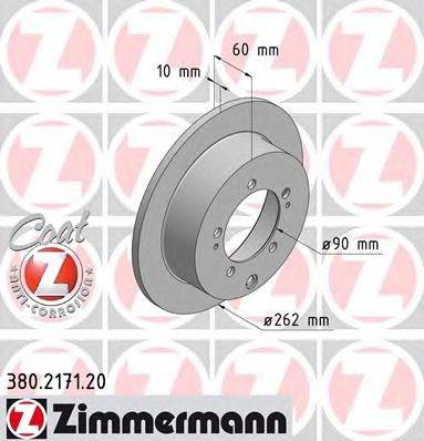 Тормозной диск ZIMMERMANN 380217120