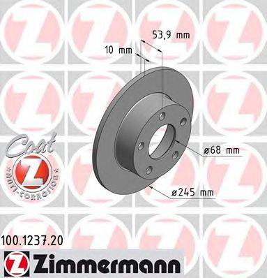 Тормозной диск ZIMMERMANN 100123720