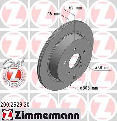 Тормозной диск ZIMMERMANN 200252920