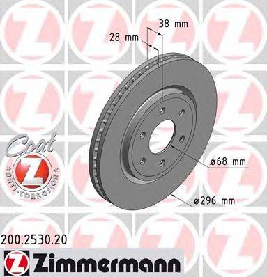 Тормозной диск ZIMMERMANN 200253020