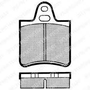 Комплект тормозных колодок, дисковый тормоз A.B.S. 36100
