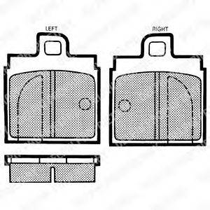 Комплект тормозных колодок, дисковый тормоз FMSI-VERBAND 20281