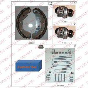 Комплект тормозных колодок DELPHI 1049