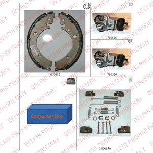 Комплект тормозных колодок DELPHI 818