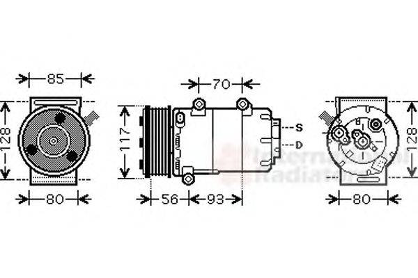 Компрессор, кондиционер SCHLIECKMANN 6018K416