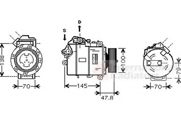 Компрессор, кондиционер SCHLIECKMANN 6006K331