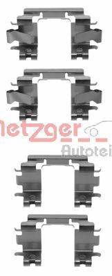 Комплектующие, колодки дискового тормоза METZGER 1091257