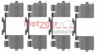 Комплектующие, колодки дискового тормоза METZGER 1091725