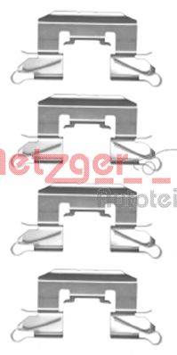 Комплектующие, колодки дискового тормоза METZGER 1091772