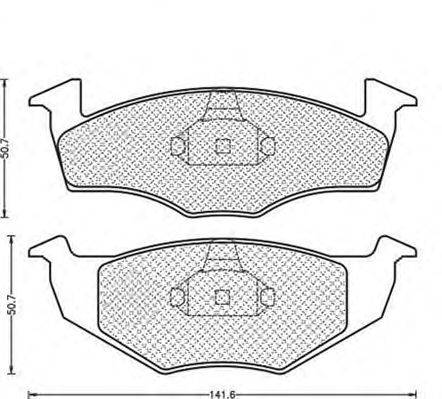 Комплект тормозных колодок, дисковый тормоз MAGNETI MARELLI 430216170408