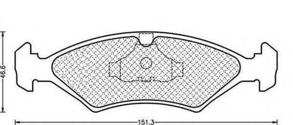 Комплект тормозных колодок, дисковый тормоз MAGNETI MARELLI 430216171016