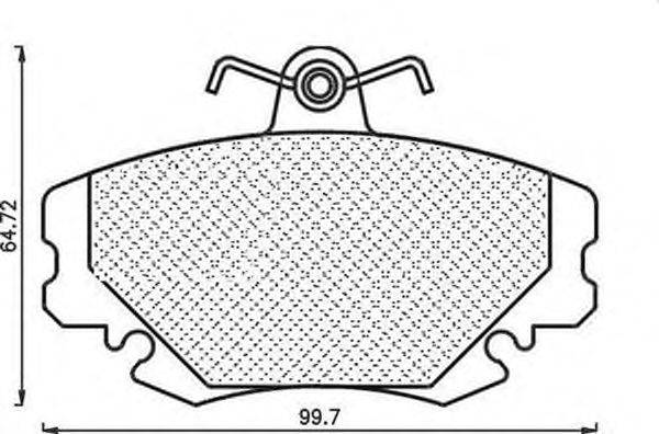 Комплект тормозных колодок, дисковый тормоз MAGNETI MARELLI 430216171081