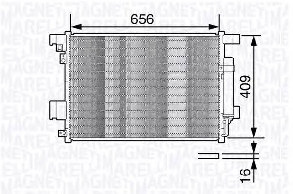 Конденсатор, кондиционер MAGNETI MARELLI 350203649000