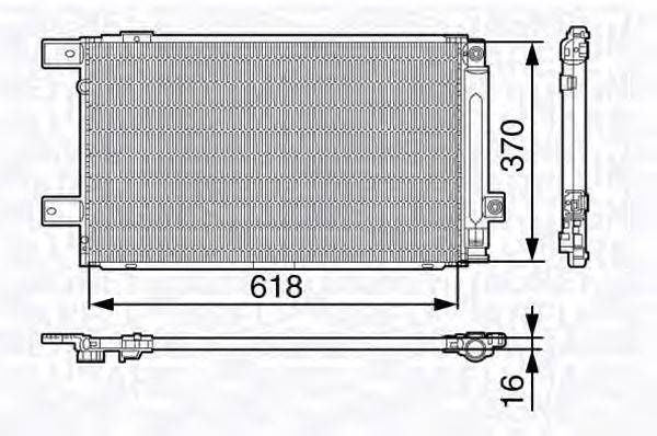 Конденсатор, кондиционер MAGNETI MARELLI 350203676000