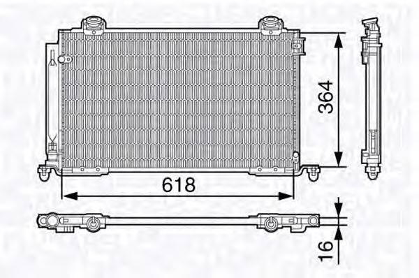 Конденсатор, кондиционер MAGNETI MARELLI 350203681000