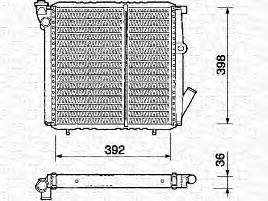 Радиатор, охлаждение двигателя AKS DASIS 180120