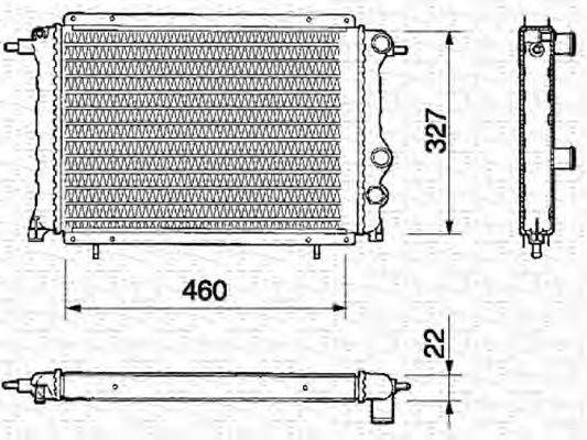 Радиатор, охлаждение двигателя AKS DASIS 180130