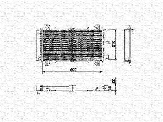 Радиатор, охлаждение двигателя MAGNETI MARELLI 350213458000