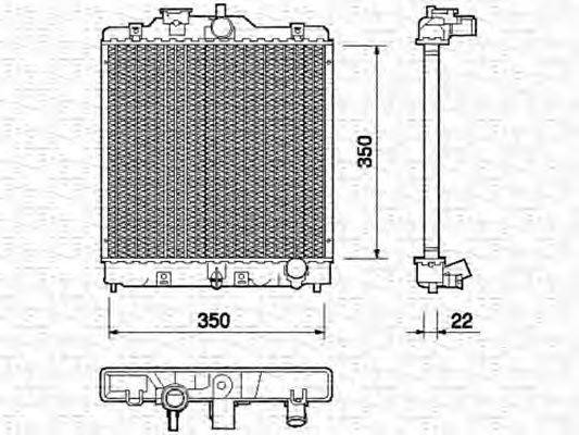 Радиатор, охлаждение двигателя AKS DASIS 100710