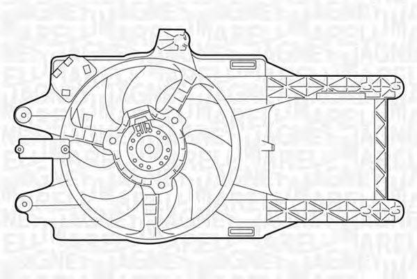 Вентилятор, охлаждение двигателя MAGNETI MARELLI 069422027010