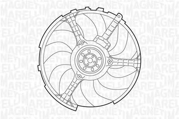 Вентилятор, охлаждение двигателя MAGNETI MARELLI 069422032010