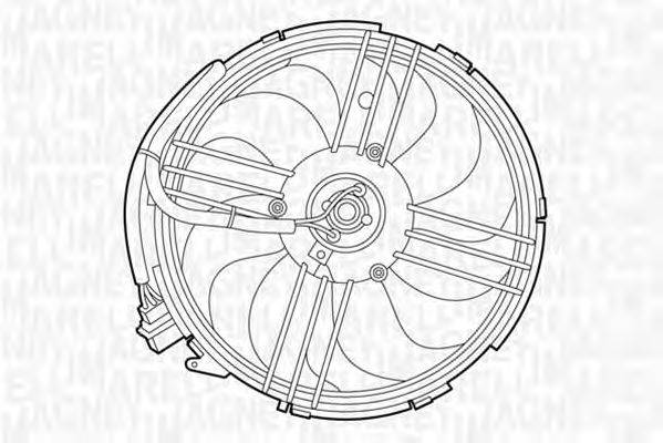 Вентилятор, охлаждение двигателя MAGNETI MARELLI 069422264010